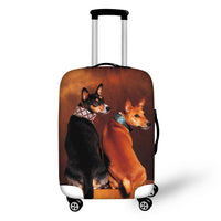 TWOHEARTSGIRL Travel Accessories Cartoon Basenji Dog Print